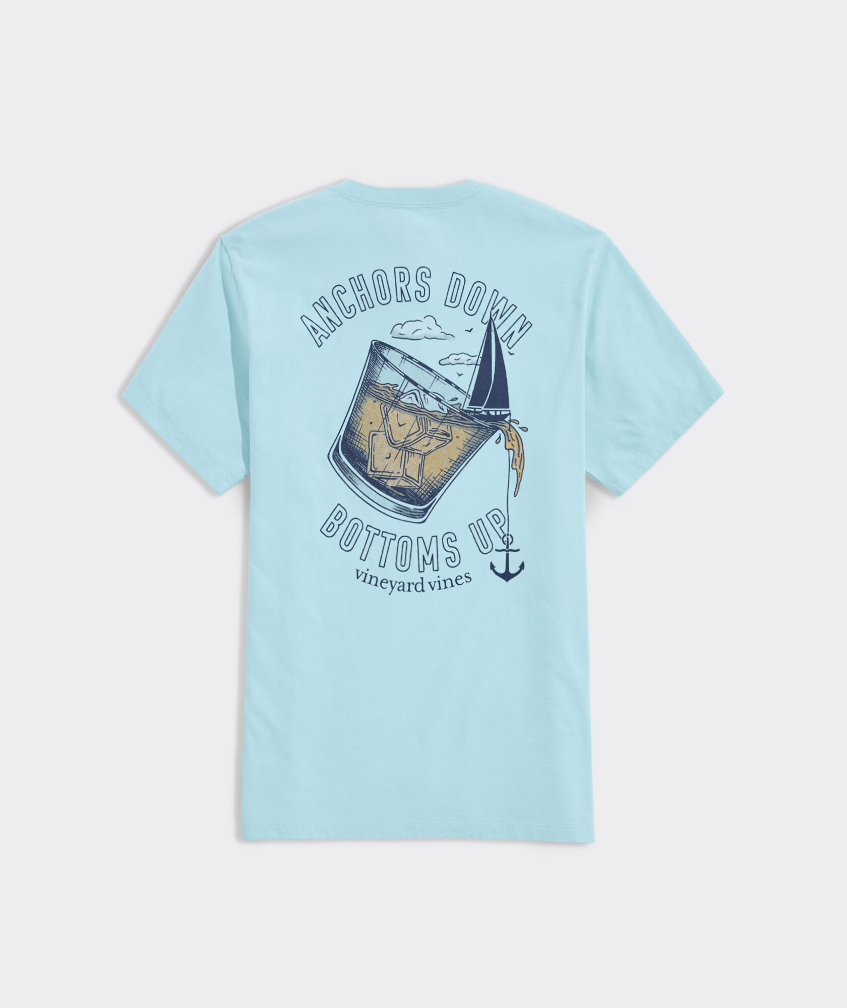 Anchors Down Bottoms Up Short-Sleeve Tee
