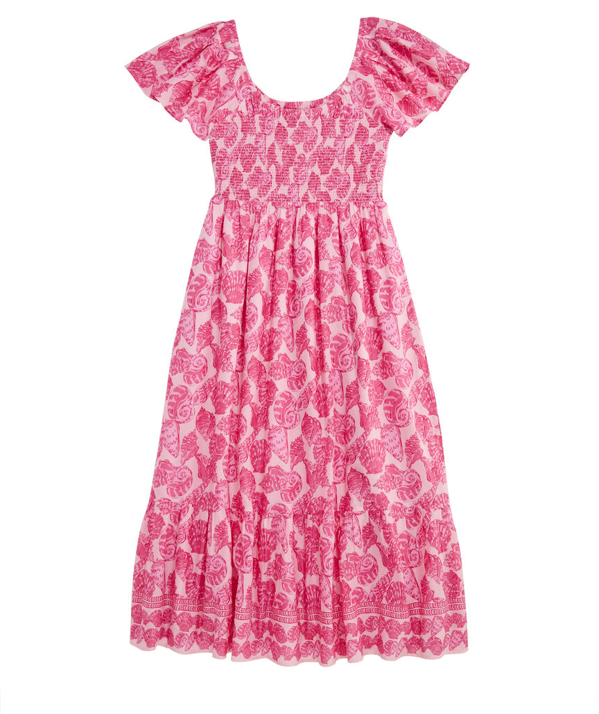 OUTLET Shell Print Maxi Dress
