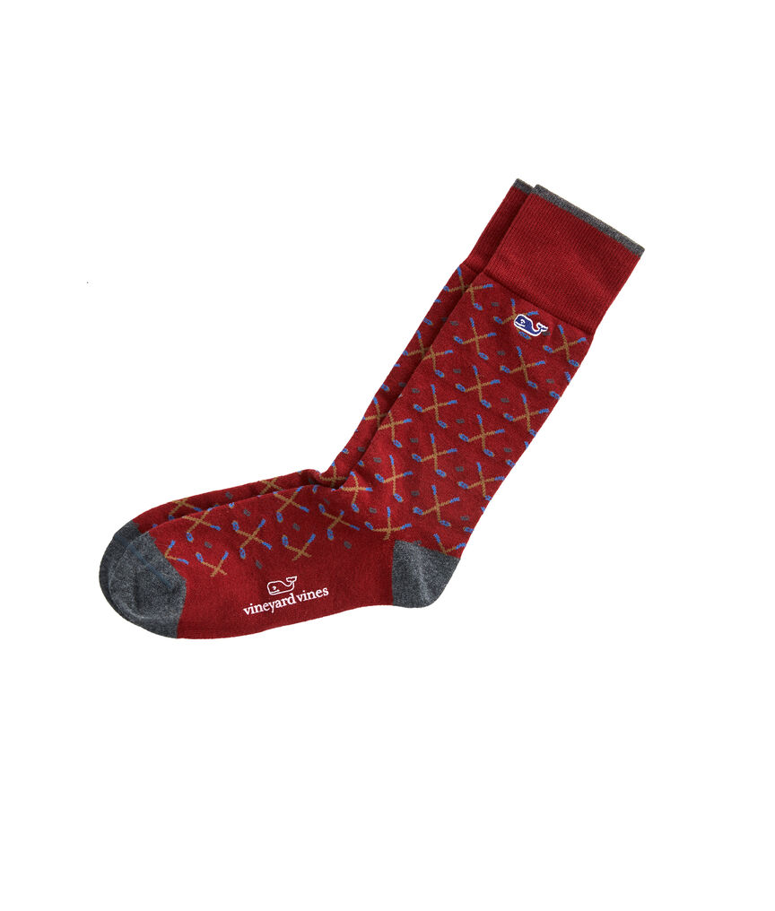 Hockey Sticks Icon Socks