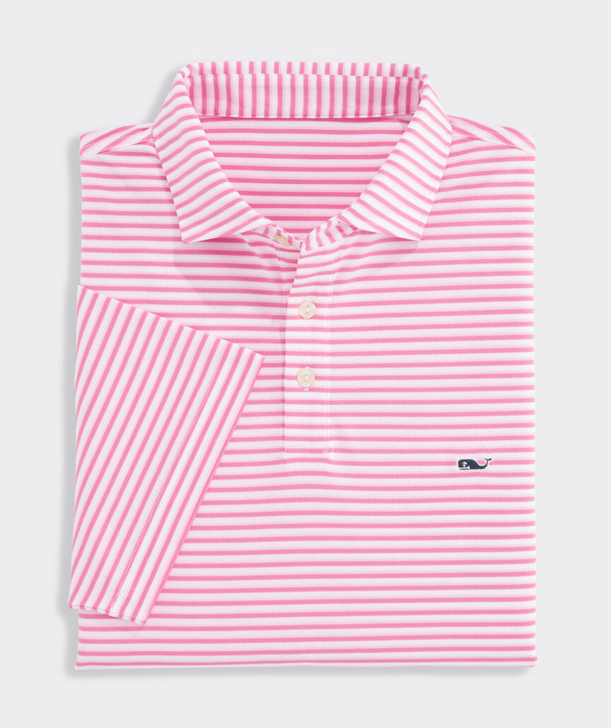 Performance Pique Striped Sankaty Polo