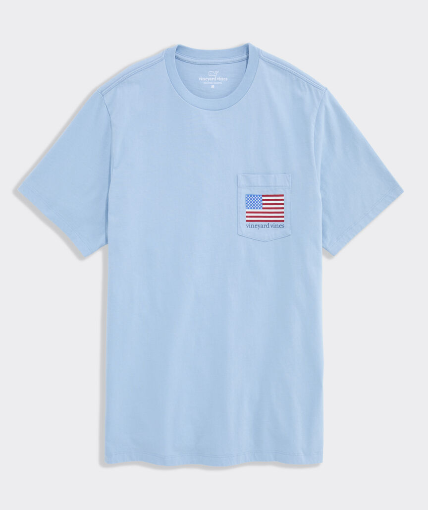 USA Flag History Short-Sleeve Pocket Tee