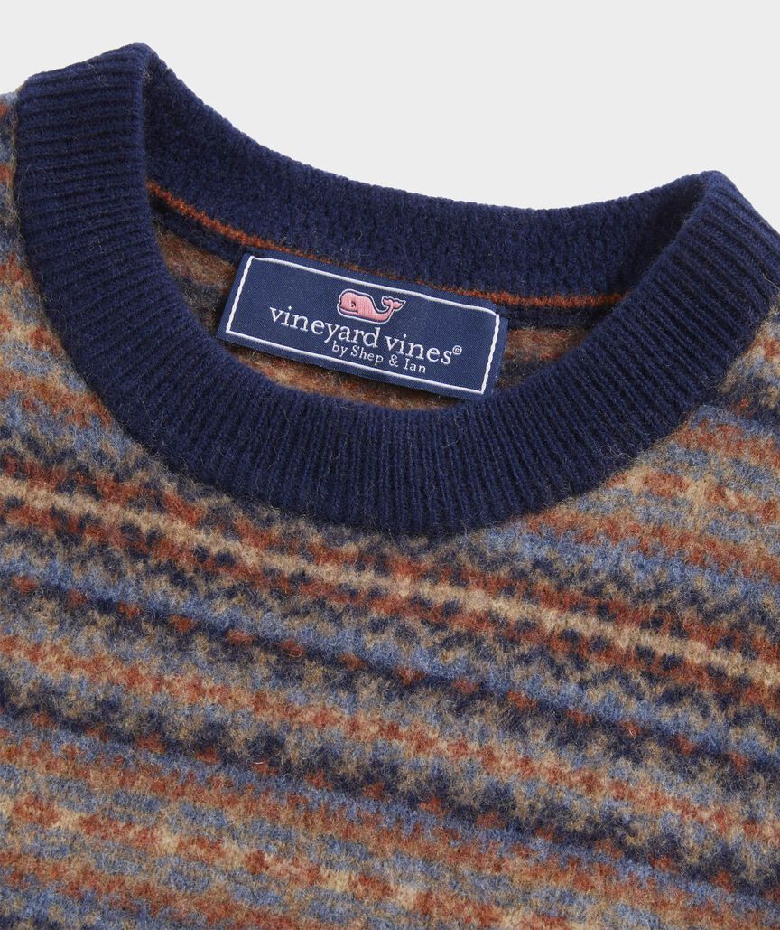 Boys’ Fair Isle Crewneck Sweater
