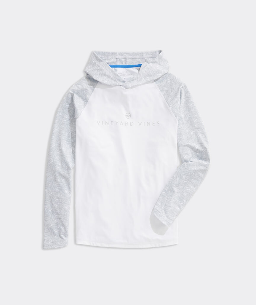 Vineyard Sport Long-Sleeve Harbor Performance Hoodie Tee