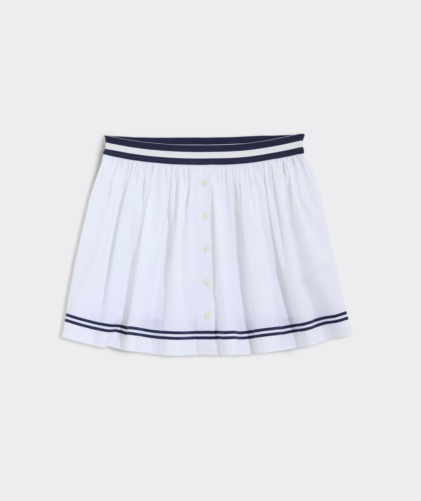 Girls' Button Front Poplin Skirt