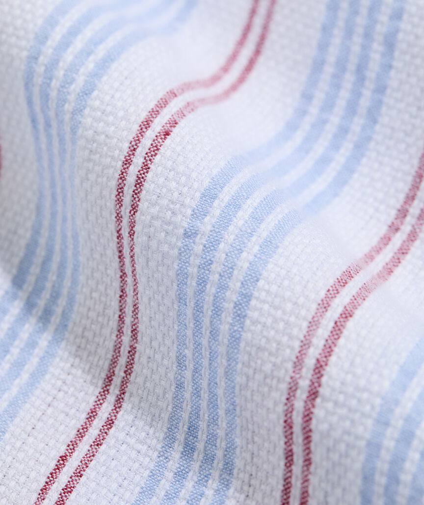 Linen Cotton Short-Sleeve Cabana Shirt