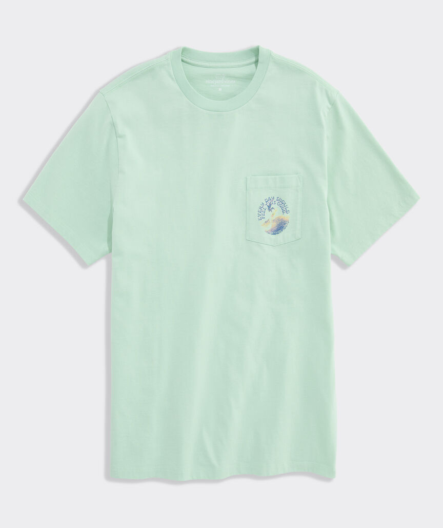 EDSFTG Surfer Poster Short-Sleeve Pocket Tee