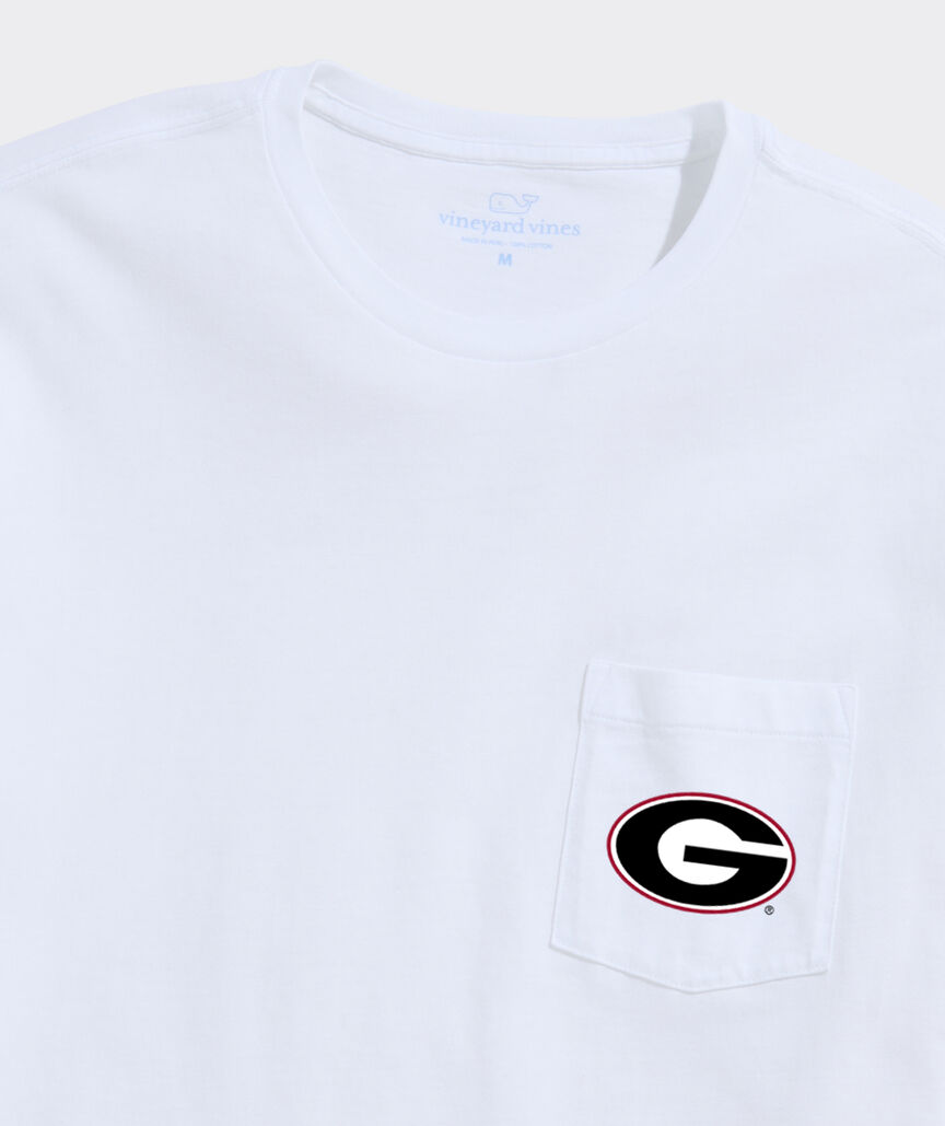 University of Georgia Football Whale Short-Sleeve Pocket Tee