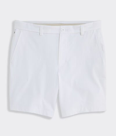 Vineyard Vines Performance 7 Inch On-The-Go Shorts (White Cap) (Size: 36)