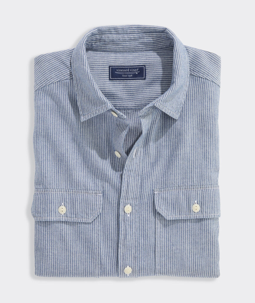 Indigo Stripe Montauk Shirt