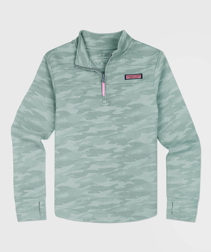 OUTLET Girls' Printed Brushed Terry Relaxed Shep Shirt®