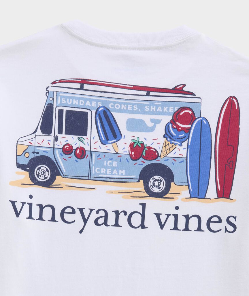 Boys' Ice Cream Surf Truck Short-Sleeve Pocket Tee