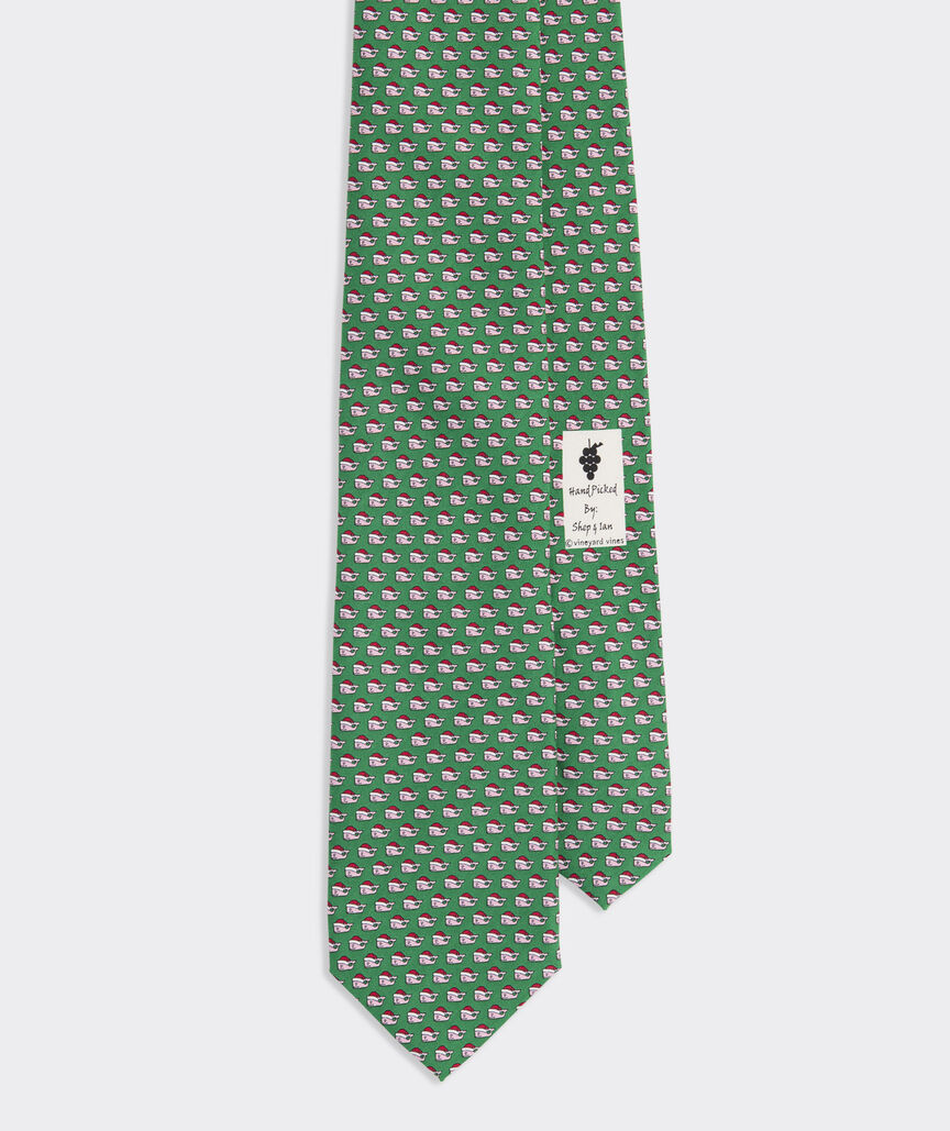 Santa Whale Silk Tie