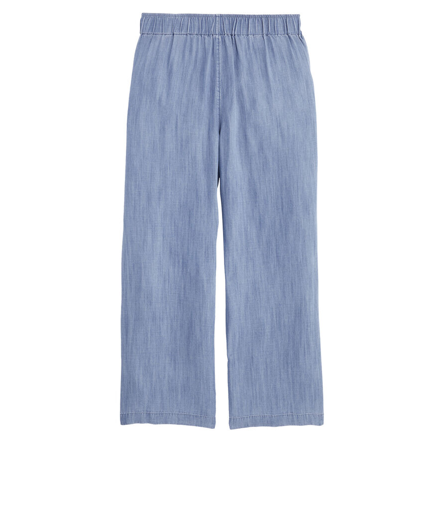 OUTLET Women's Chambray Pull-On Pants