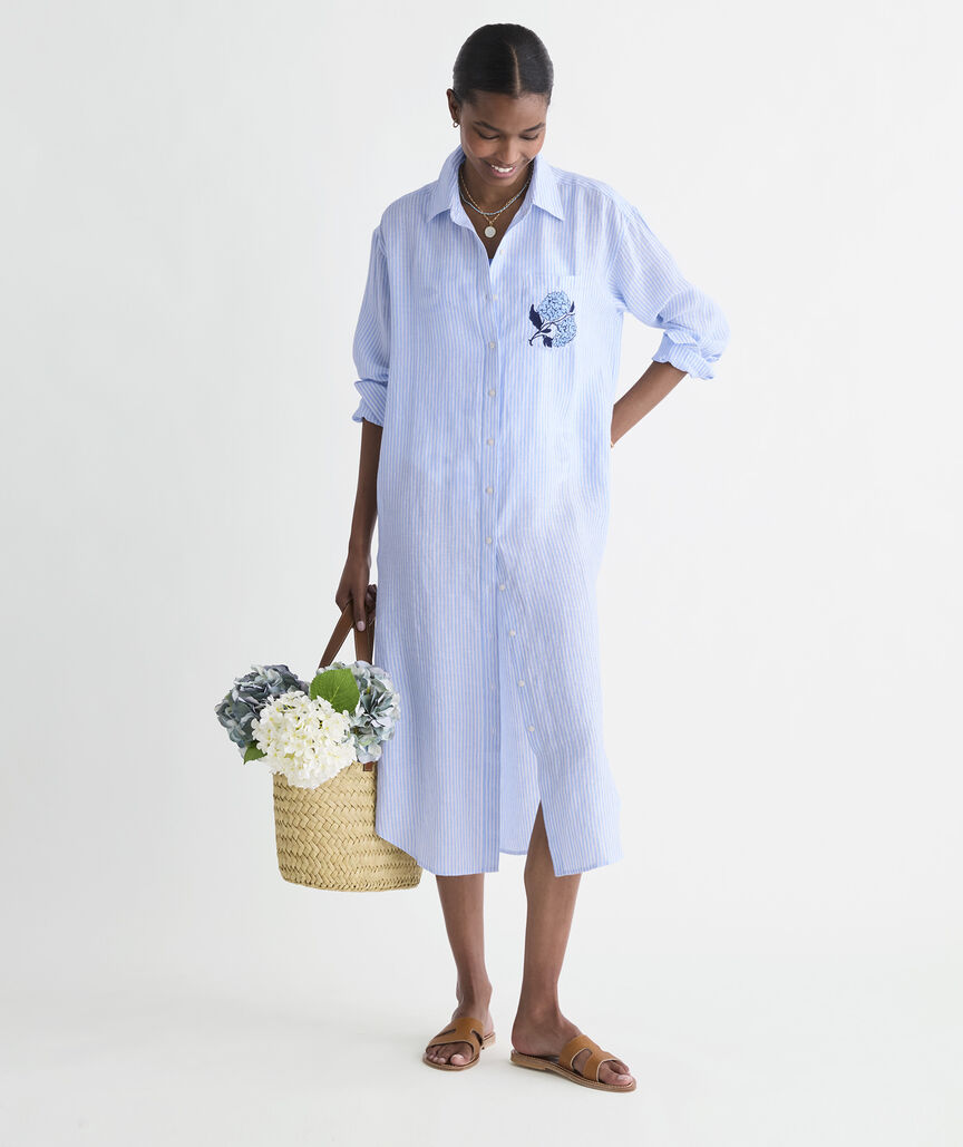 Birdie Linen Midi Cover-Up