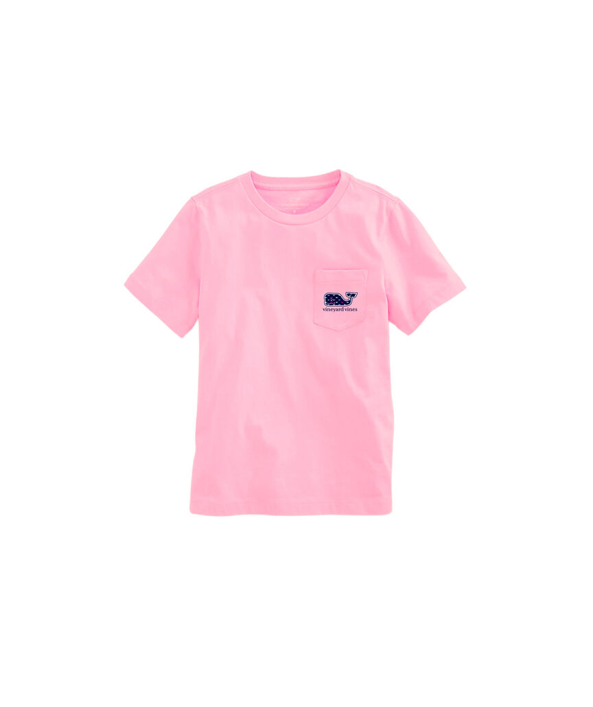 OUTLET Girls' Multi-Whale Short-Sleeve Pocket Tee