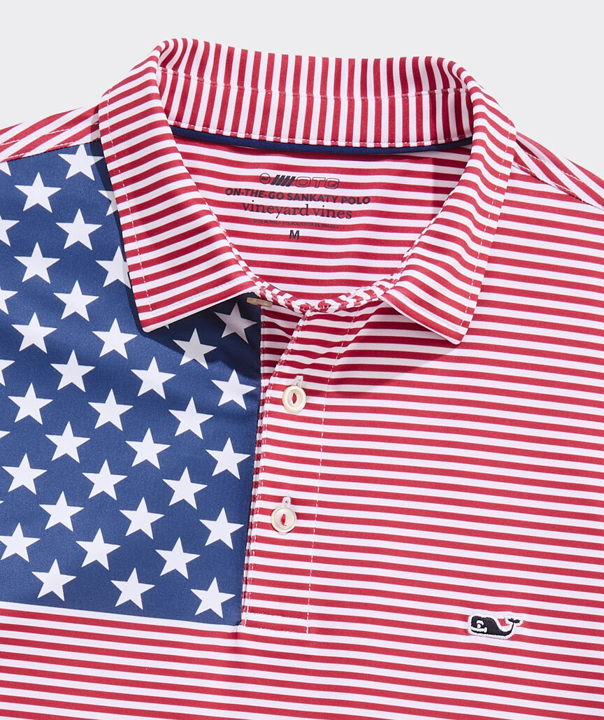 Performance American Flag Sankaty Polo
