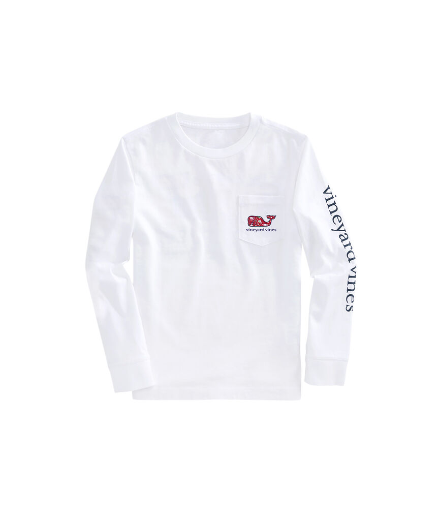 OUTLET Kids' Holiday Whales Whale Long-Sleeve Pocket Tee
