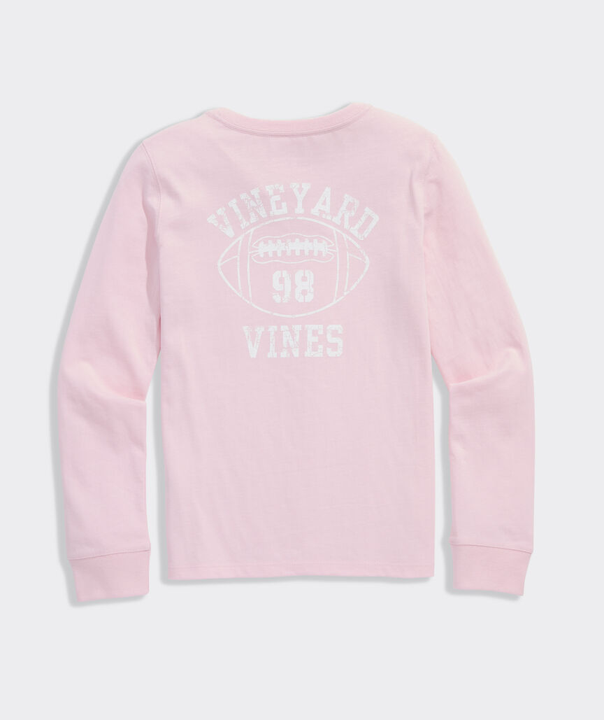 Girls' VV 98 Football Long-Sleeve Pocket Tee