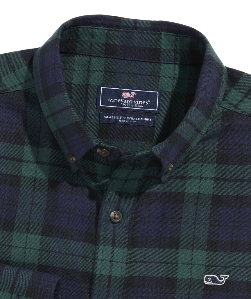 OUTLET Flannel Plaid Shirt