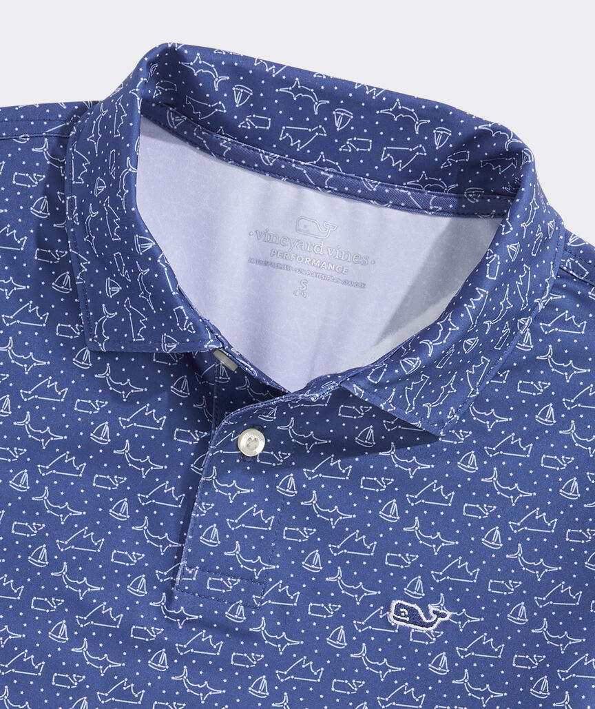 OUTLET Boys' Constellations Print Performance Polo