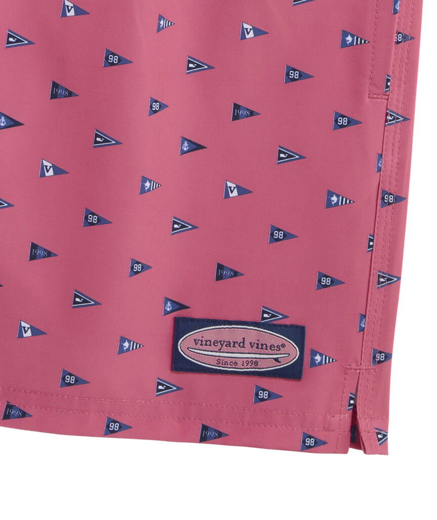 OUTLET 5 Inch Burgee Flag Chappy Swim Trunks