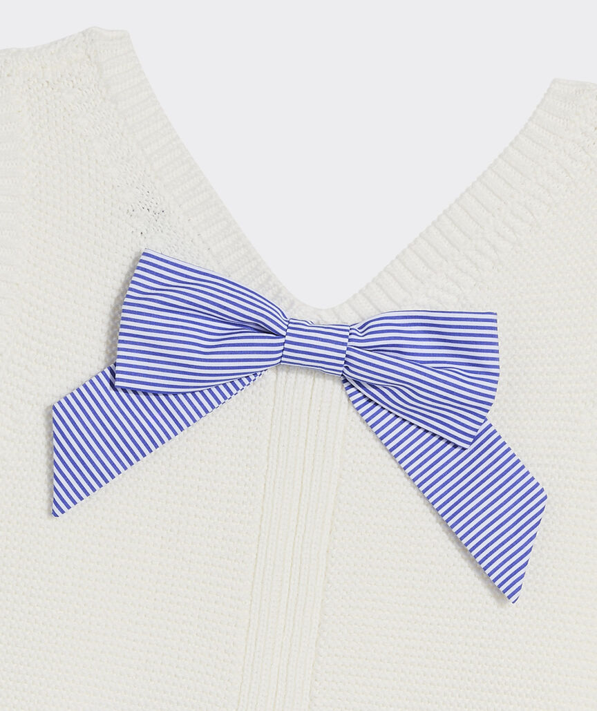 Katie Cotton Bow Sweater Tank