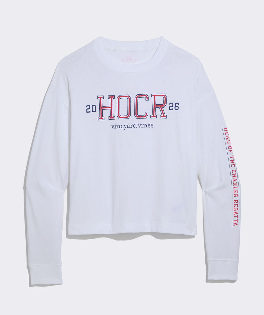 Head Of The Charles® Women's Varsity Text Long-Sleeve Boxy Tee