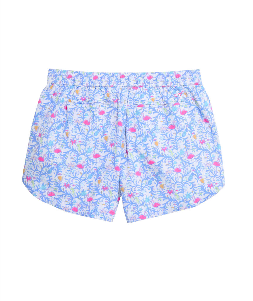 OUTLET Watercolor Otomi Print Pull-On Shorts