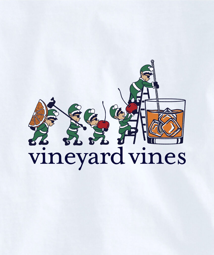 OUTLET Women's Cocktail Elves Long-Sleeve Pocket Tee