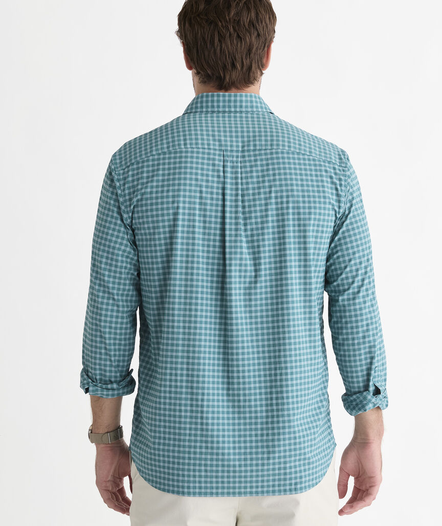 Performance Lemon Shark Gingham Featherweight Shirt