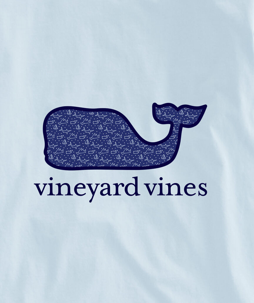 OUTLET Boys' Constellation Whale Long-Sleeve Pocket Tee