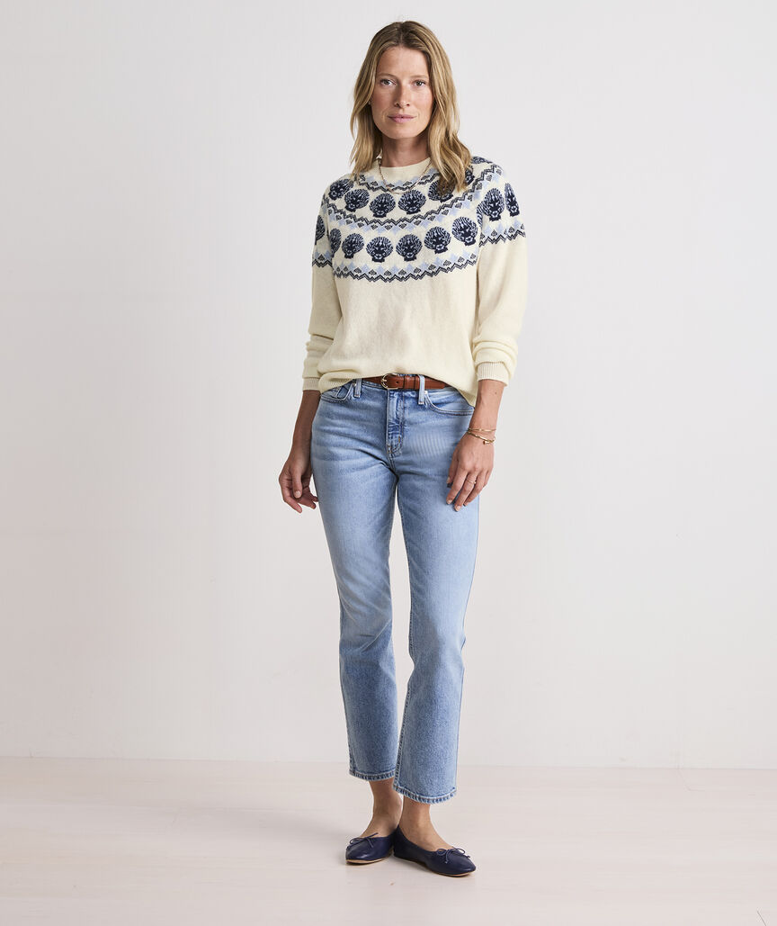 Seaspun Cashmere Shell Intarsia Sweater