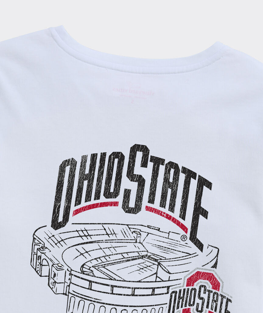 The Ohio State University Women's Ohio Stadium Long-Sleeve Pocket Tee