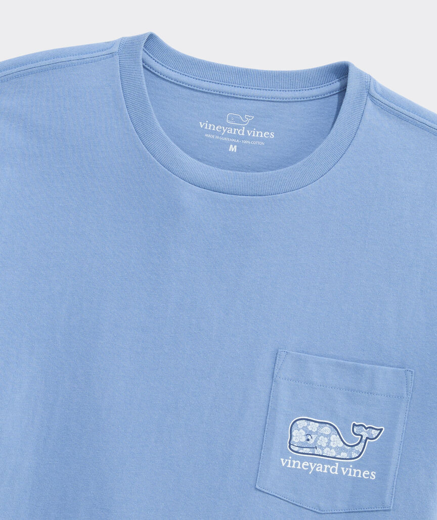 Tiki Woodblock Whale Short-Sleeve Pocket Tee