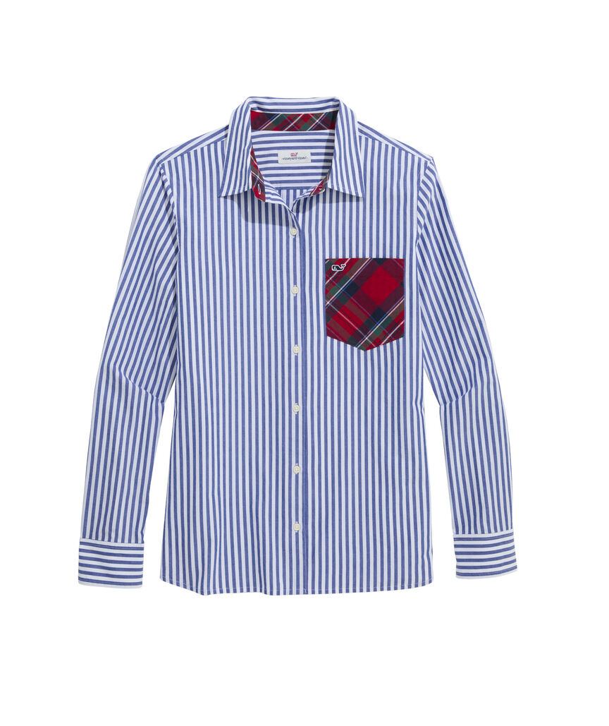 OUTLET Party Stripe Relaxed Button-Down
