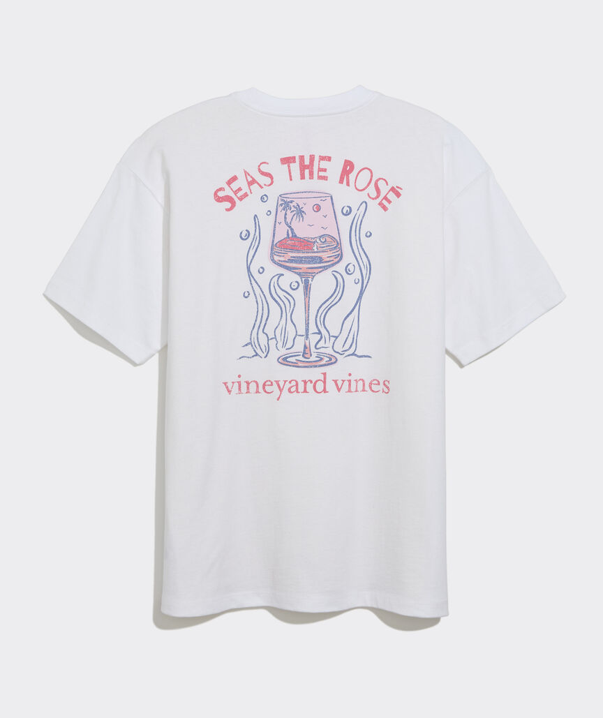 Women's Seas The Rose Boyfriend Crew Short-Sleeve Tee