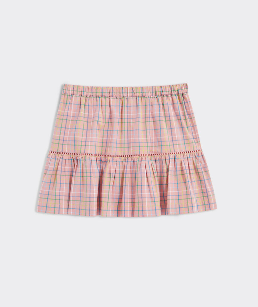 Girls' Poplin Tiered Skirt