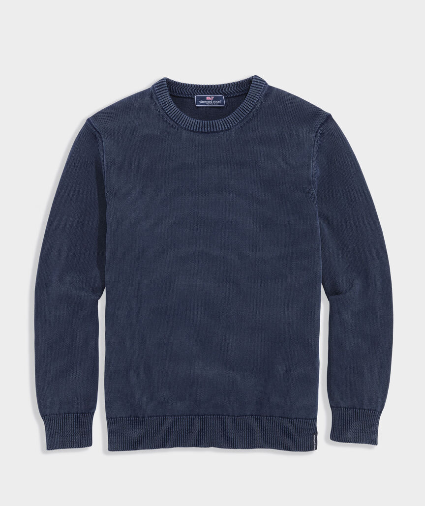 Garment-Dyed Cotton Crewneck