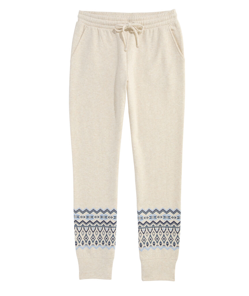OUTLET Women's Fair Isle Brushed Terry Joggers