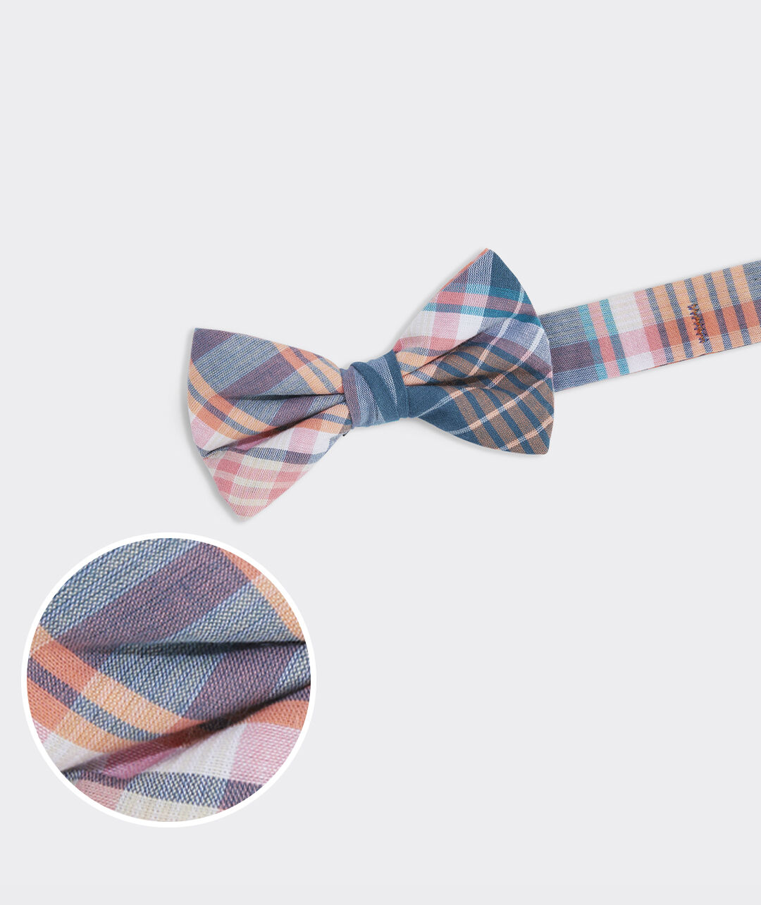 Boys' Plaid Madras Woven Bow Tie
