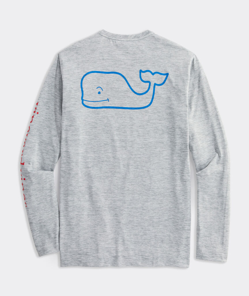 Whale Logo Long-Sleeve Harbor Performance Tee