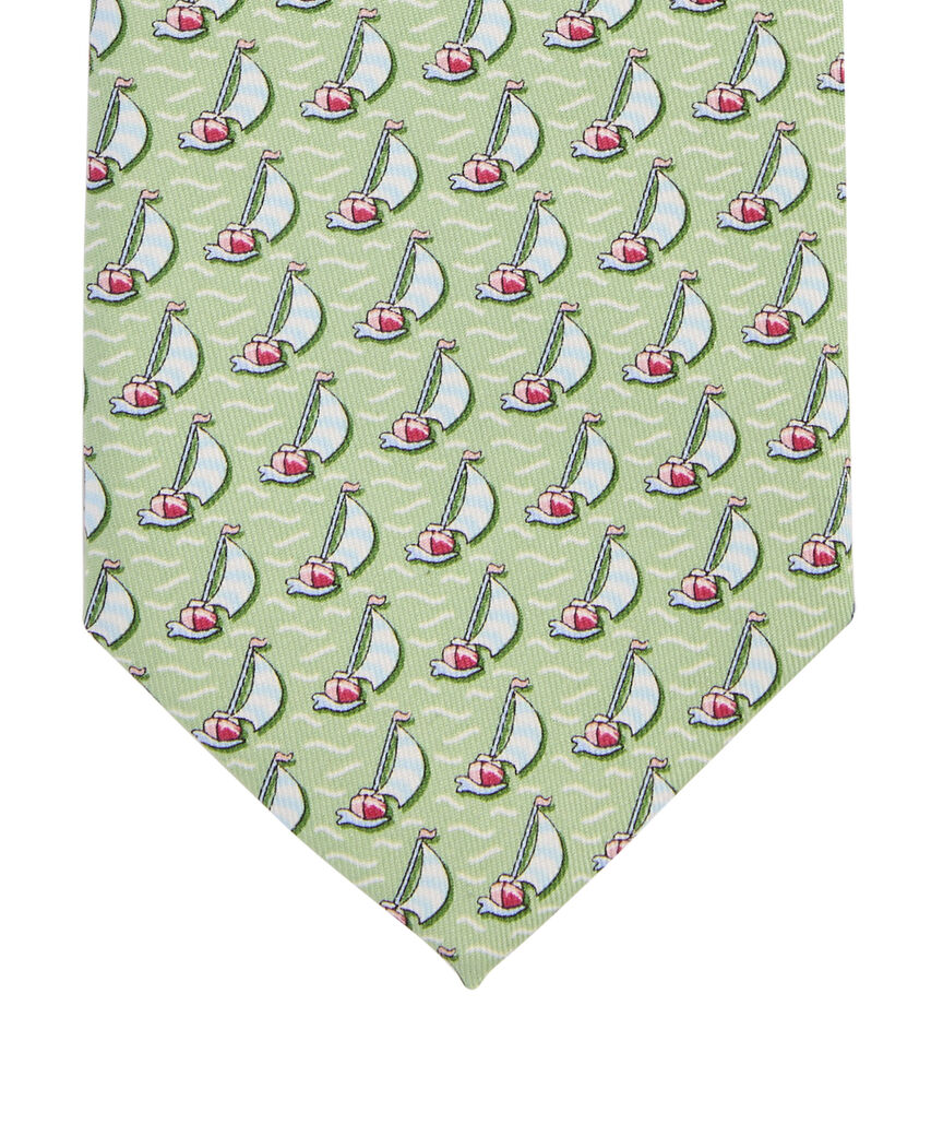 OUTLET Sailboat Silk Tie