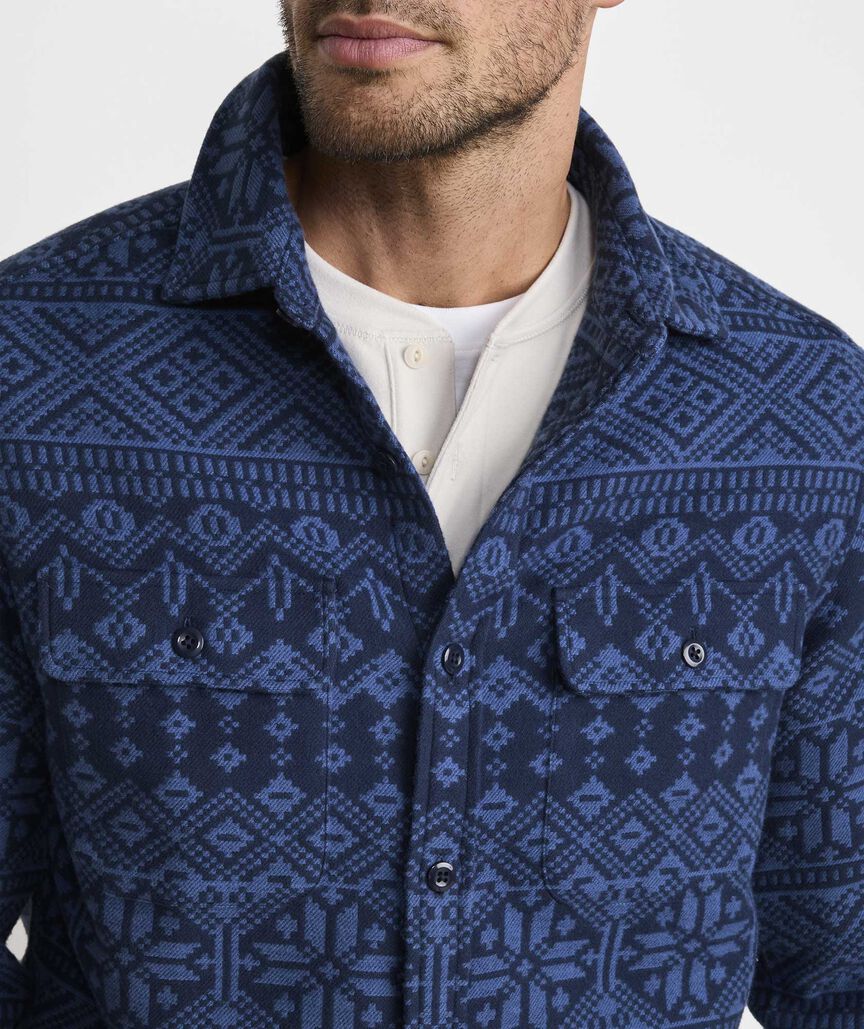 Snowflake Fair Isle Overshirt