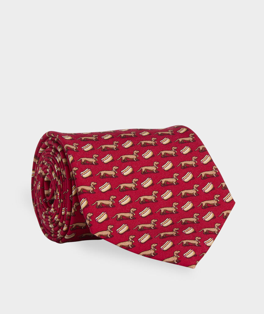 Classic Hot Dog Silk Tie