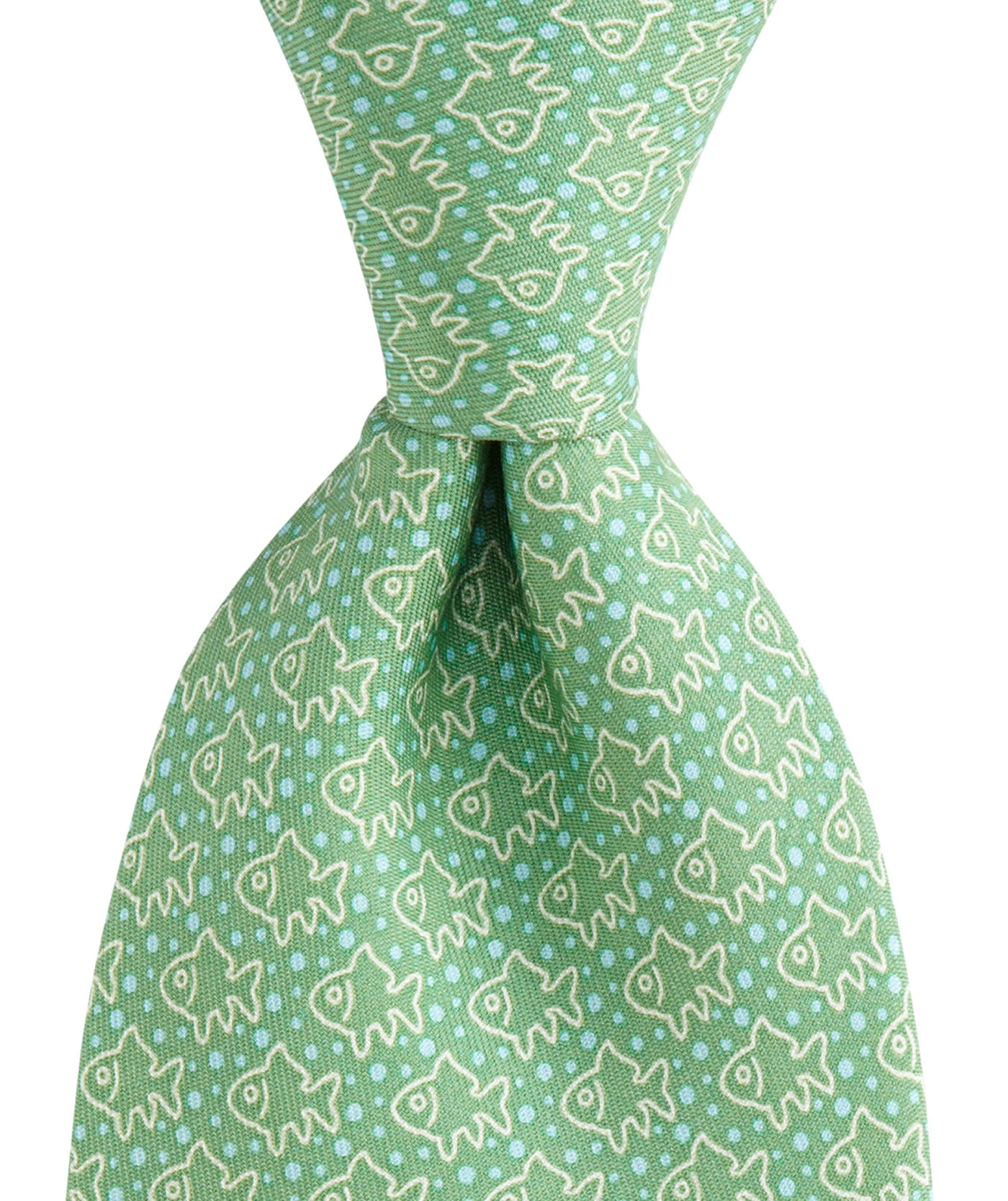 Mens Ties Printed Vintage Simple Fish Silk Tie for Men Vineyard Vines