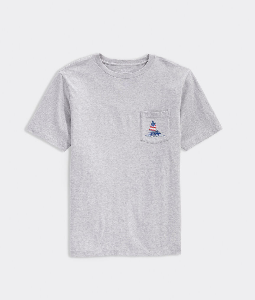 Smiling Whale Short-Sleeve Pocket Tee