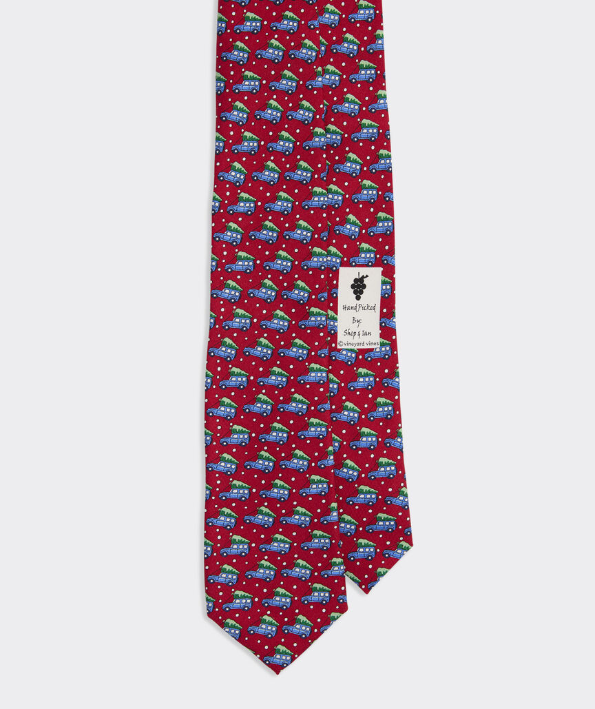 Boys' Truck & Tree Silk Tie