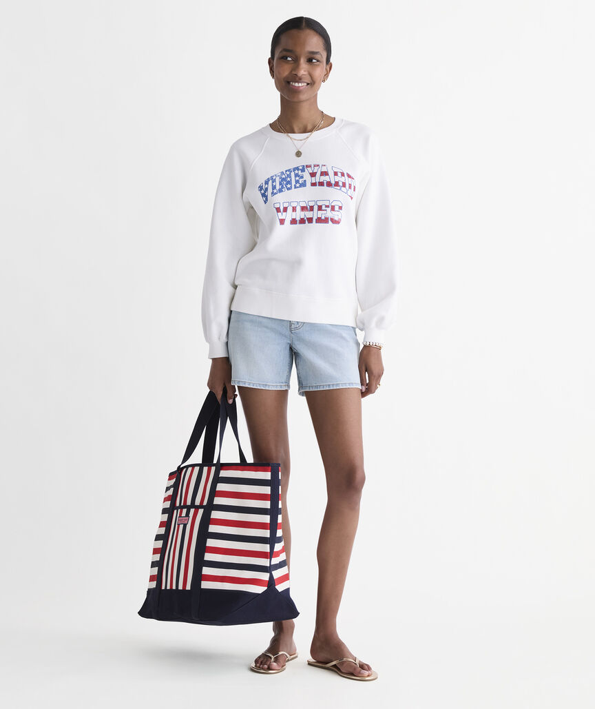 Surf Terry USA Varsity Text Sweatshirt