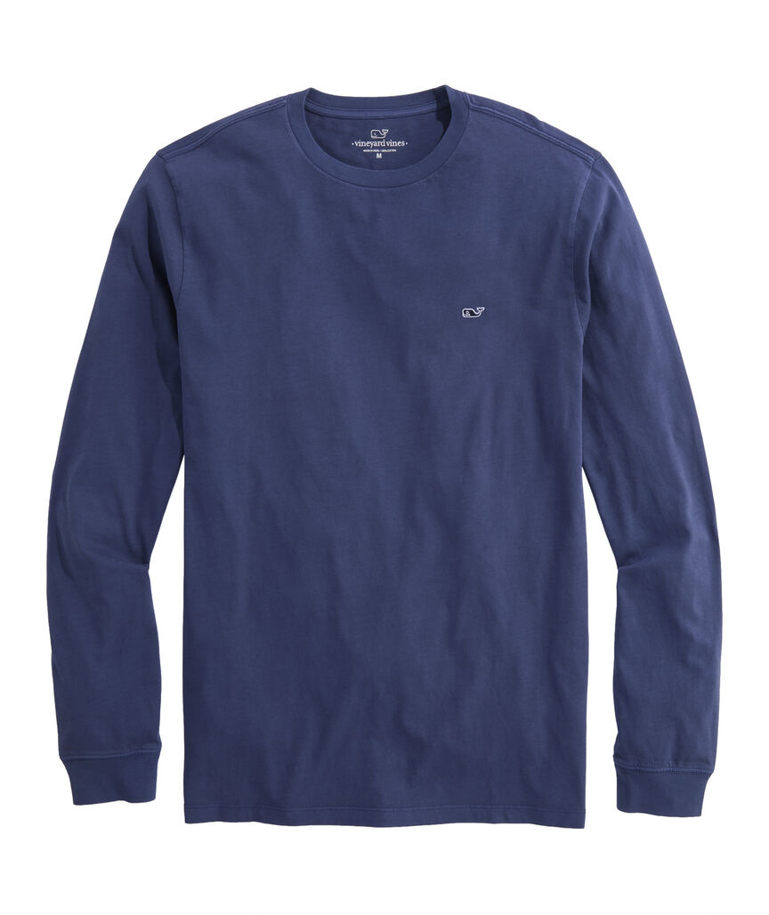 OUTLET Sunwashed Whale Embroidered Long-Sleeve Tee