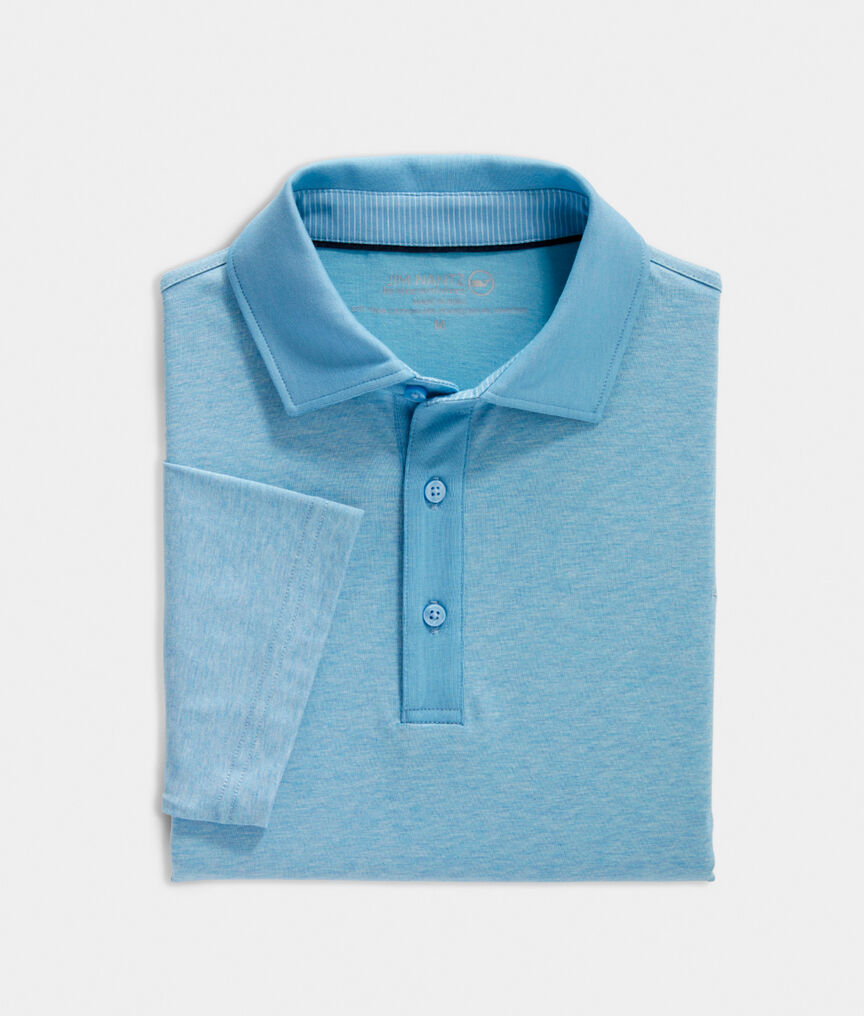 Heathered Solid Polo